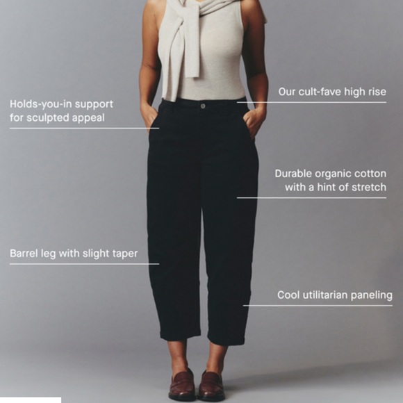 Everlane Pants - Everlane Black High-Rise Cropped Pants